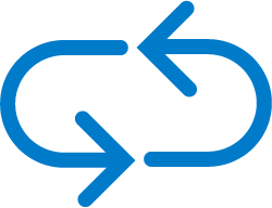 looped arrow icon